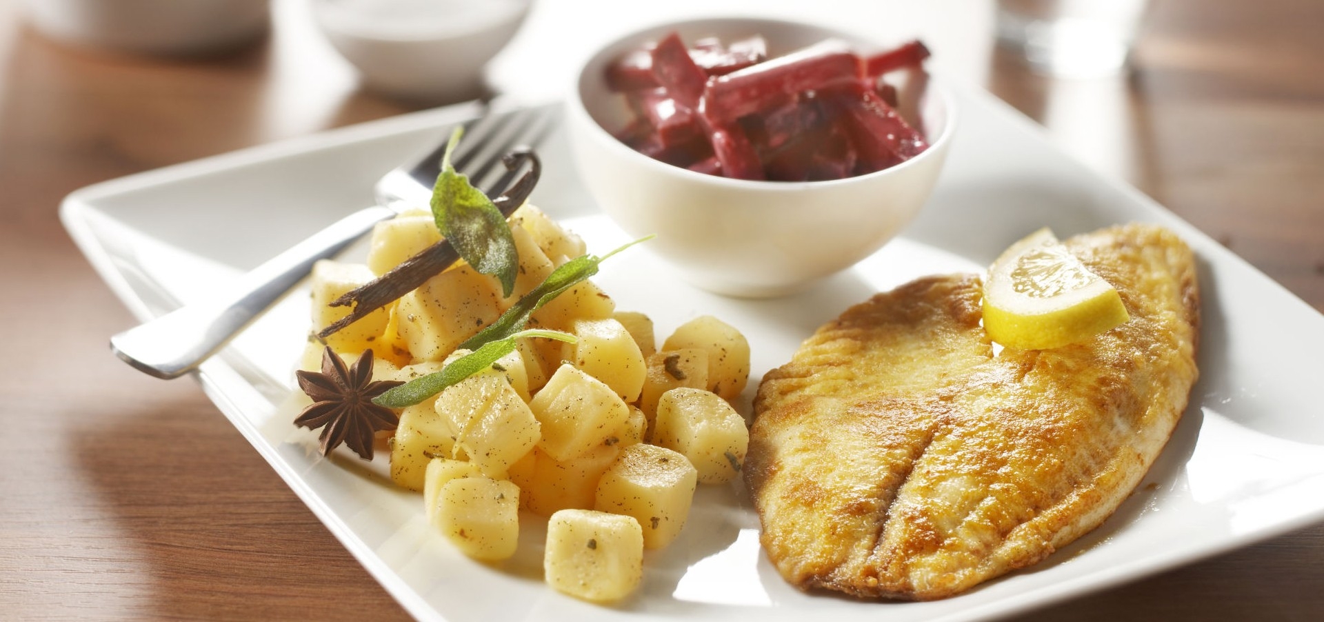 Aviko recipe Gebratenes Tilapiafilet mit kartoffelwurfel