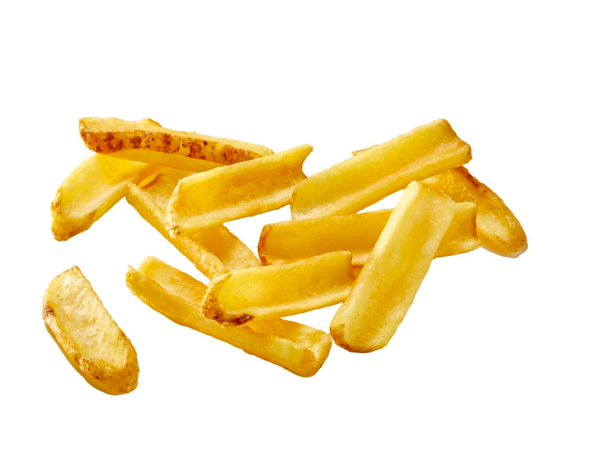 Grip n Dip Löffelpommes produkt nahaufnahme vor weissem hintergrund