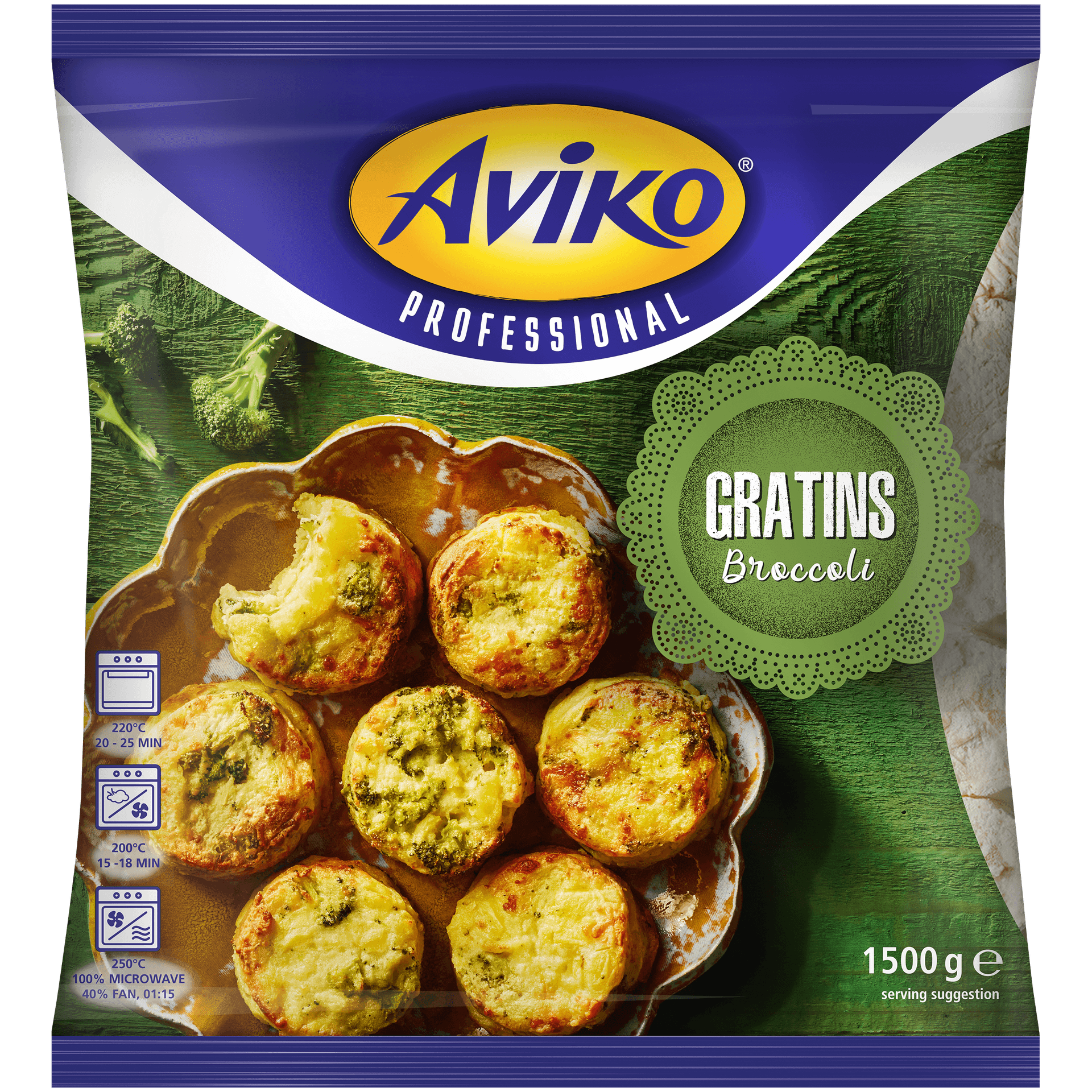 packshot brokkoli mini gratin