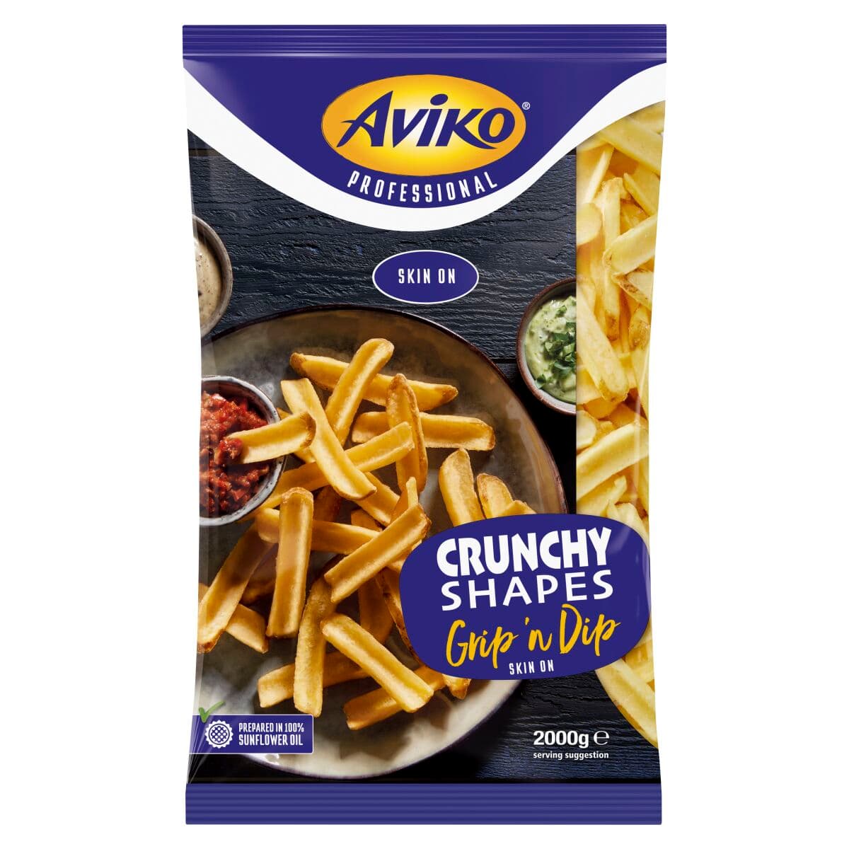 packshot aviko grip n dip skin on
