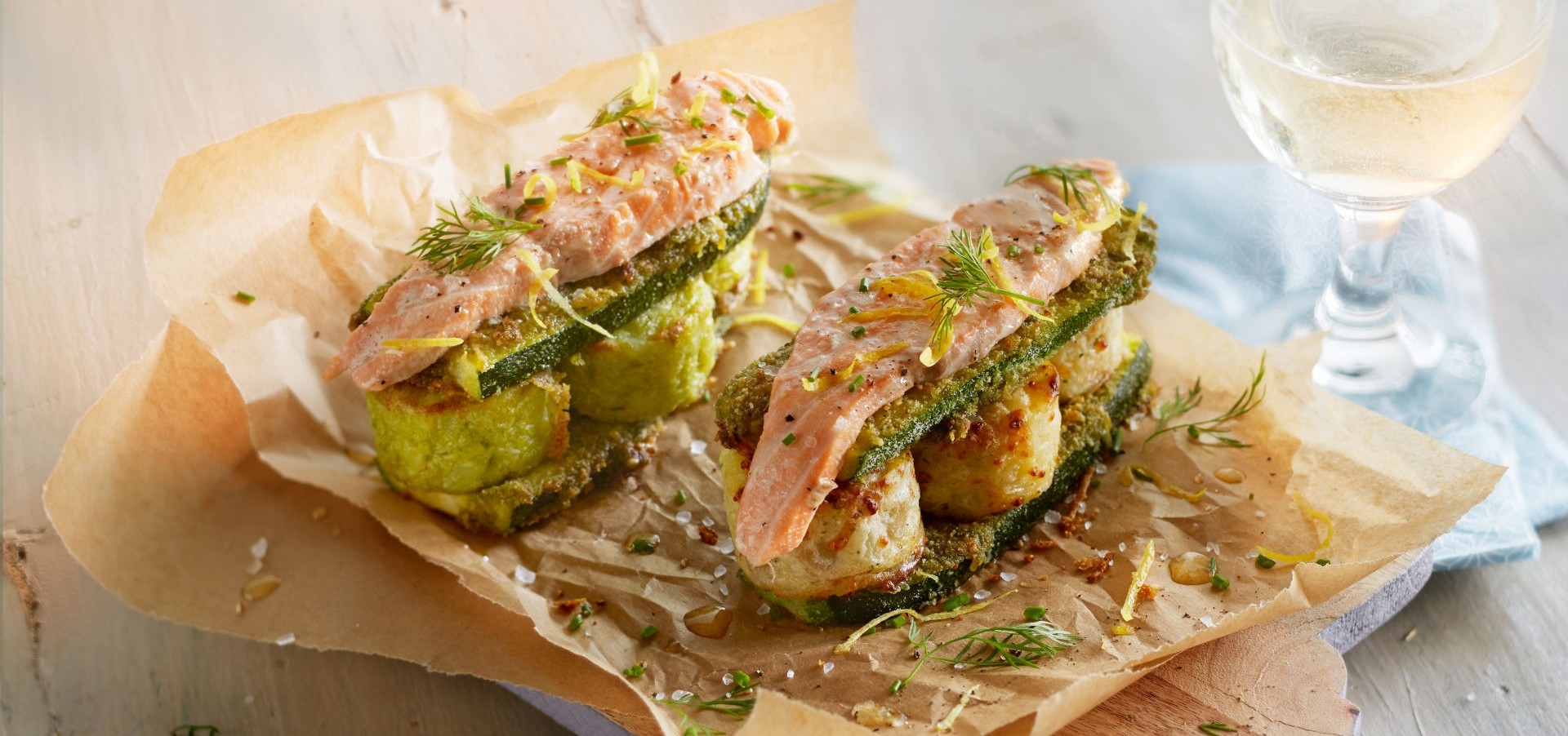 Minigratin-sandwiches gratin