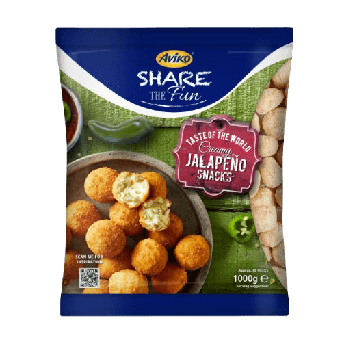 802184-Aviko creamy jalapeno snacks 1000g-packshot