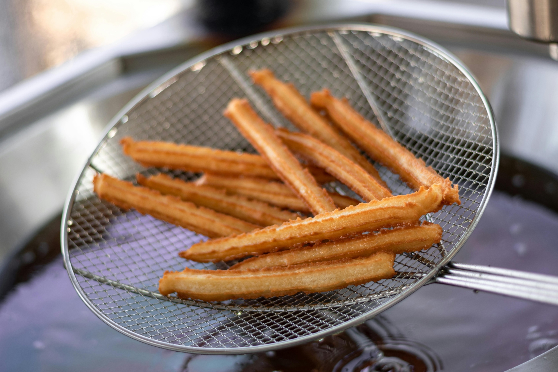 Churros für Friteuse in Friteusen Sieb