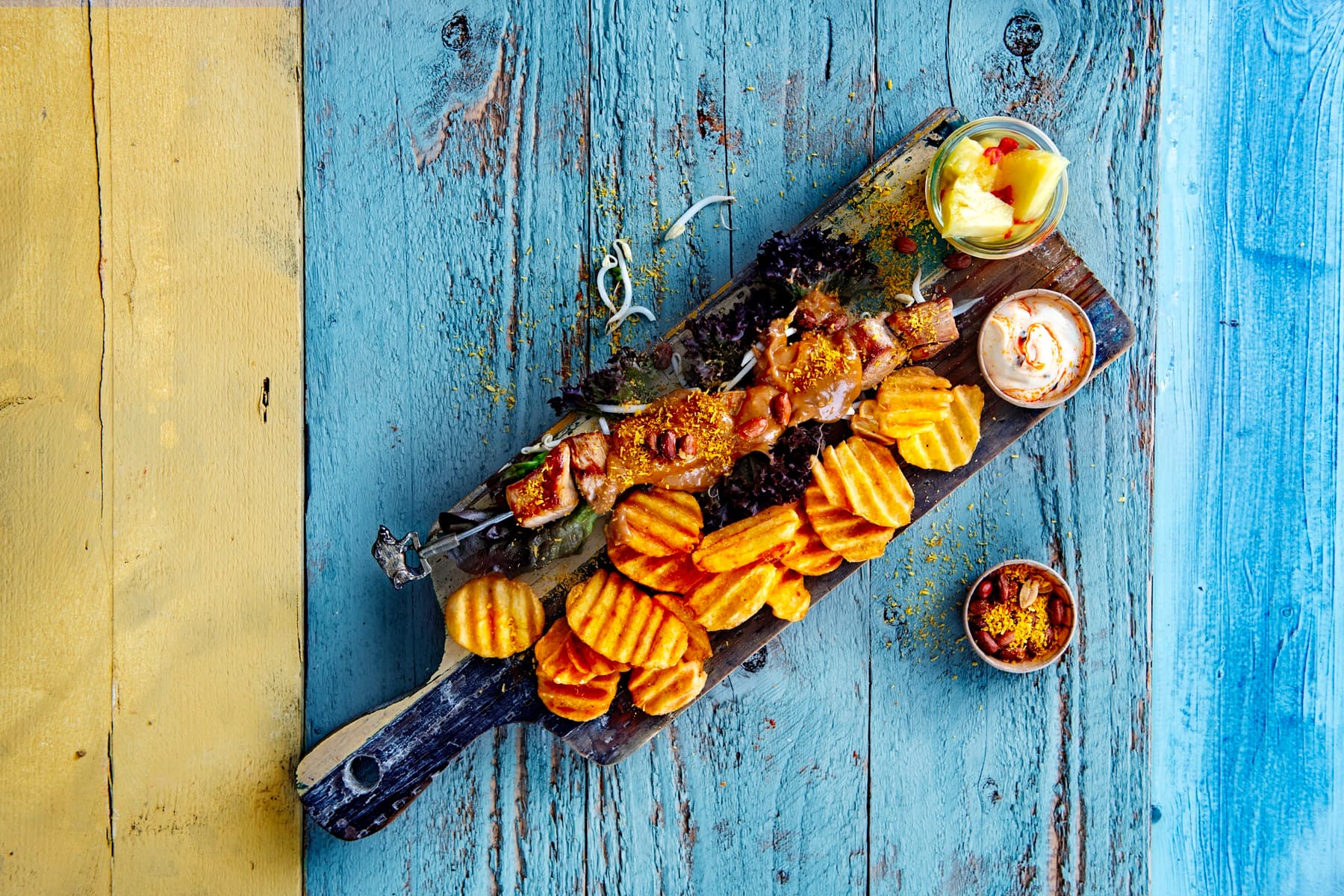 Serviervorschlag aviko wellige kartoffelscheiben